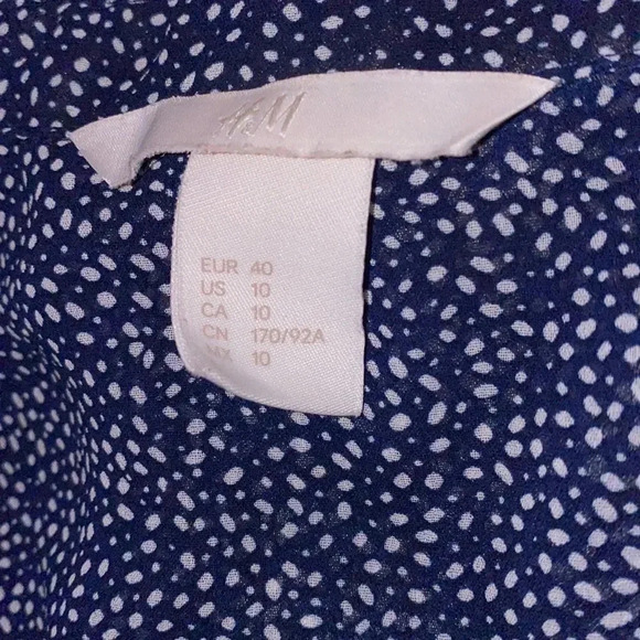 H&M Polka  Dot sleeveless Shirt blouse 10 - Picture 4 of 12